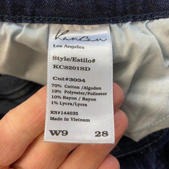 KanCan Jeans Women 9 28 Skinny Moto Distressed Ankle Fray Raw Hem 31x28 KC8201SD - Picture 11 of 13